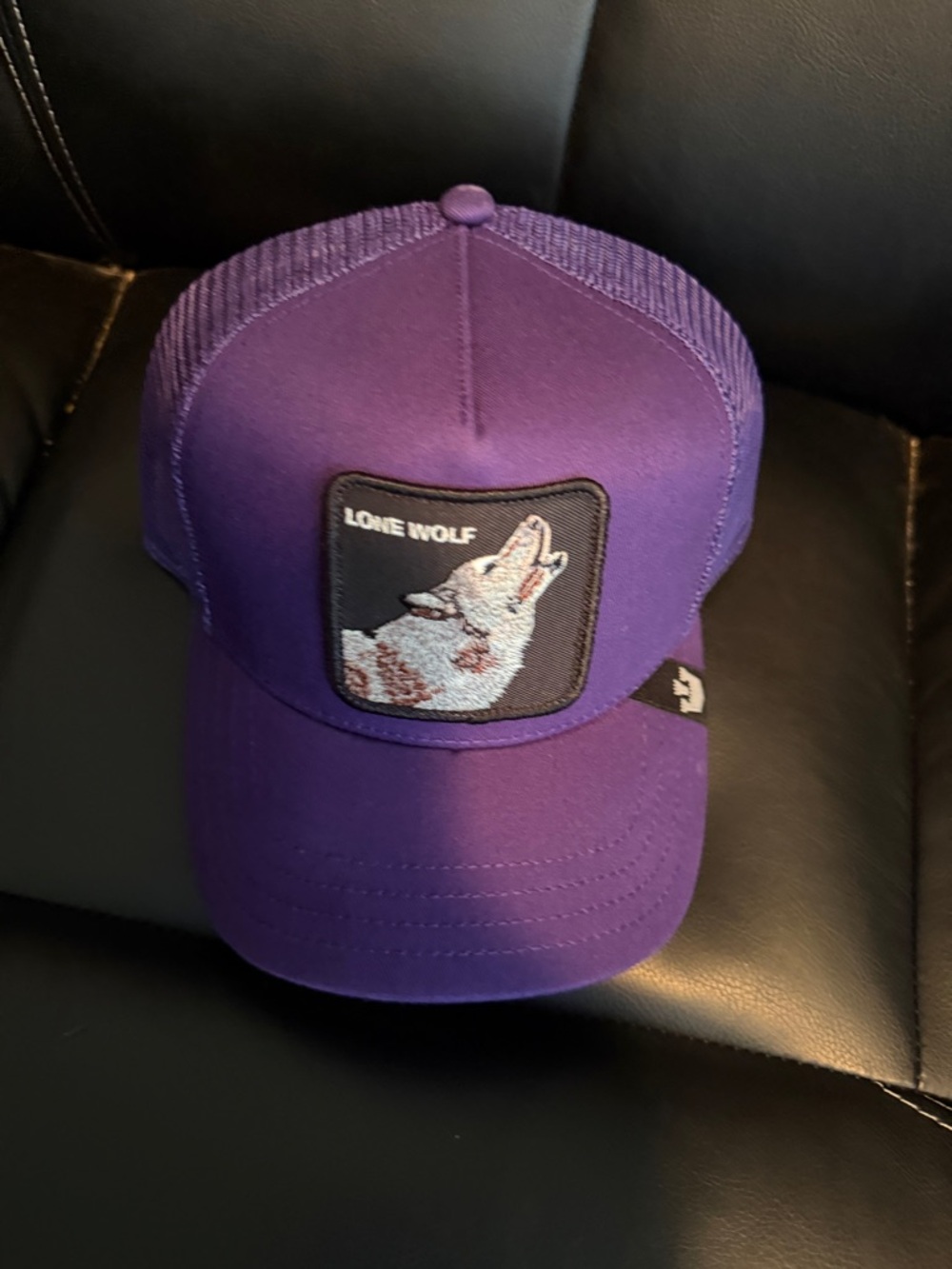 Lone Wolf Purple Trucker Hat - Lone Wolf